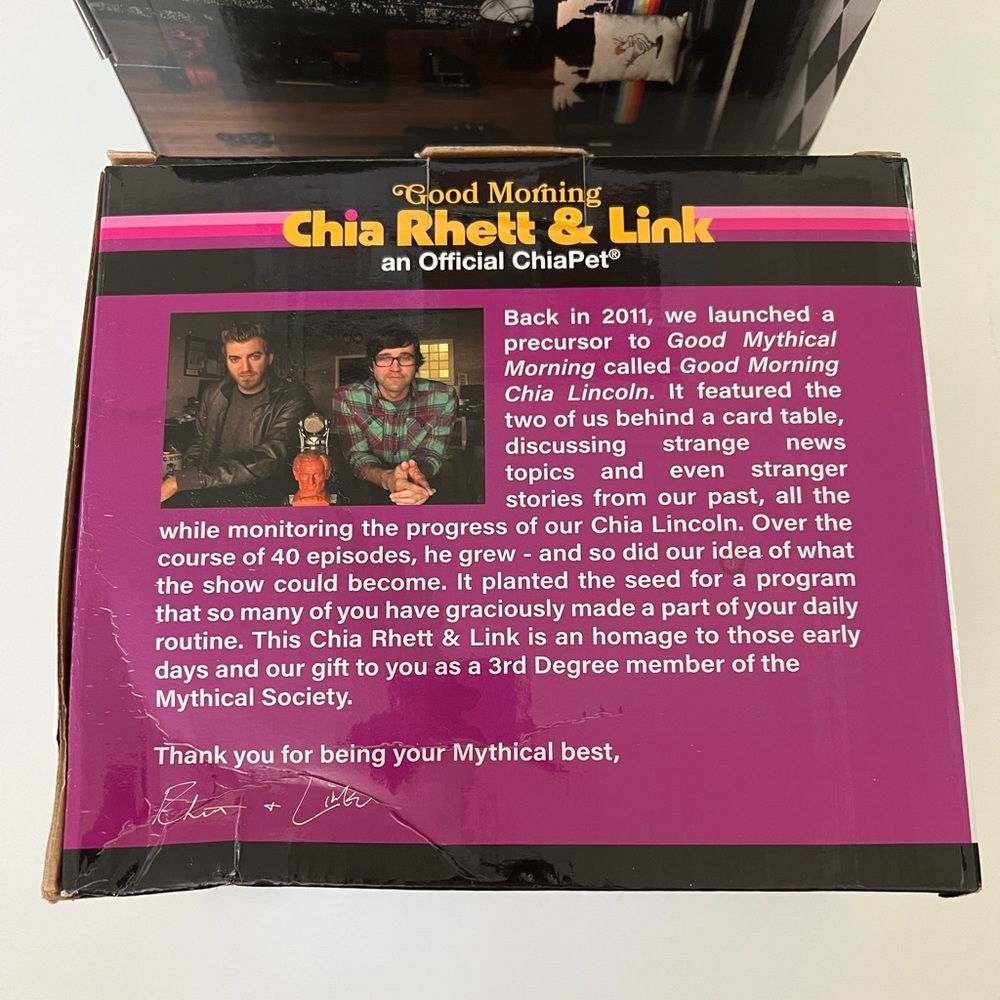 Good Mythical Morning Rhett and Link Chia Pets - Picture 2 of 2